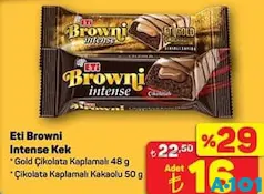 ETİ BROWNİ INTENSE KEK fiyat ve kampanya bilgisi